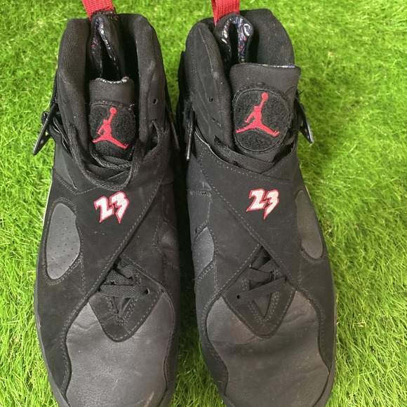 2023 Nike Air Jordan 8 Retro Playoffs Sneakers Size 12 Black & Red 305381-062 - Picture 7 of 8